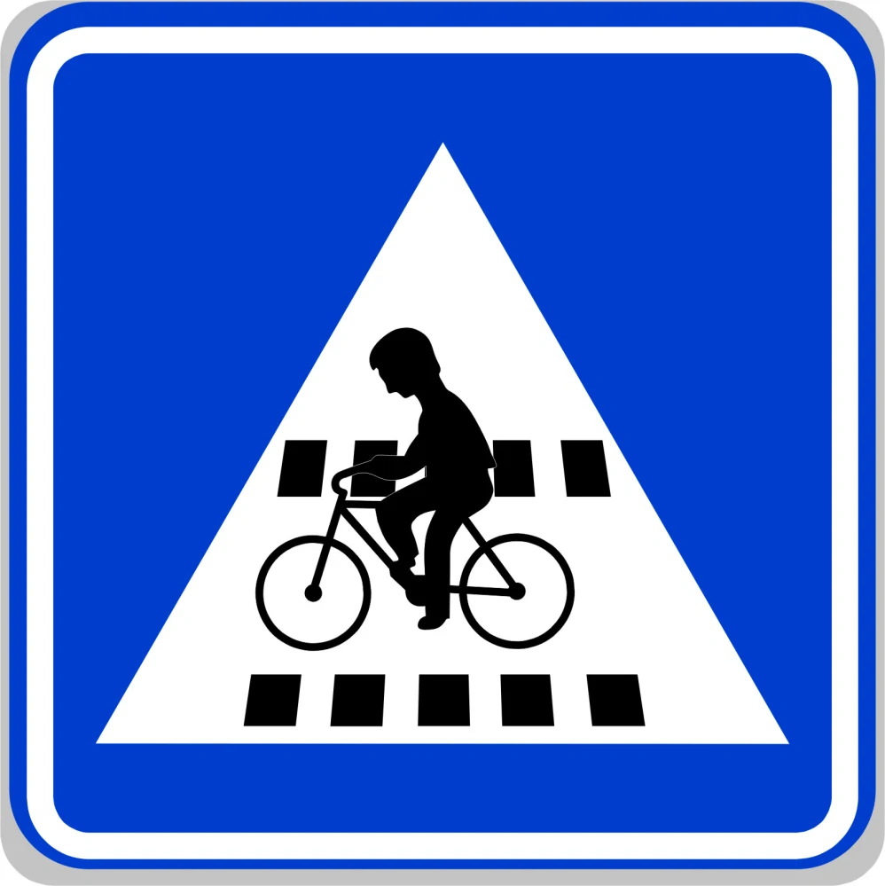Dopravní značka IP7 Přejezd pro cyklisty