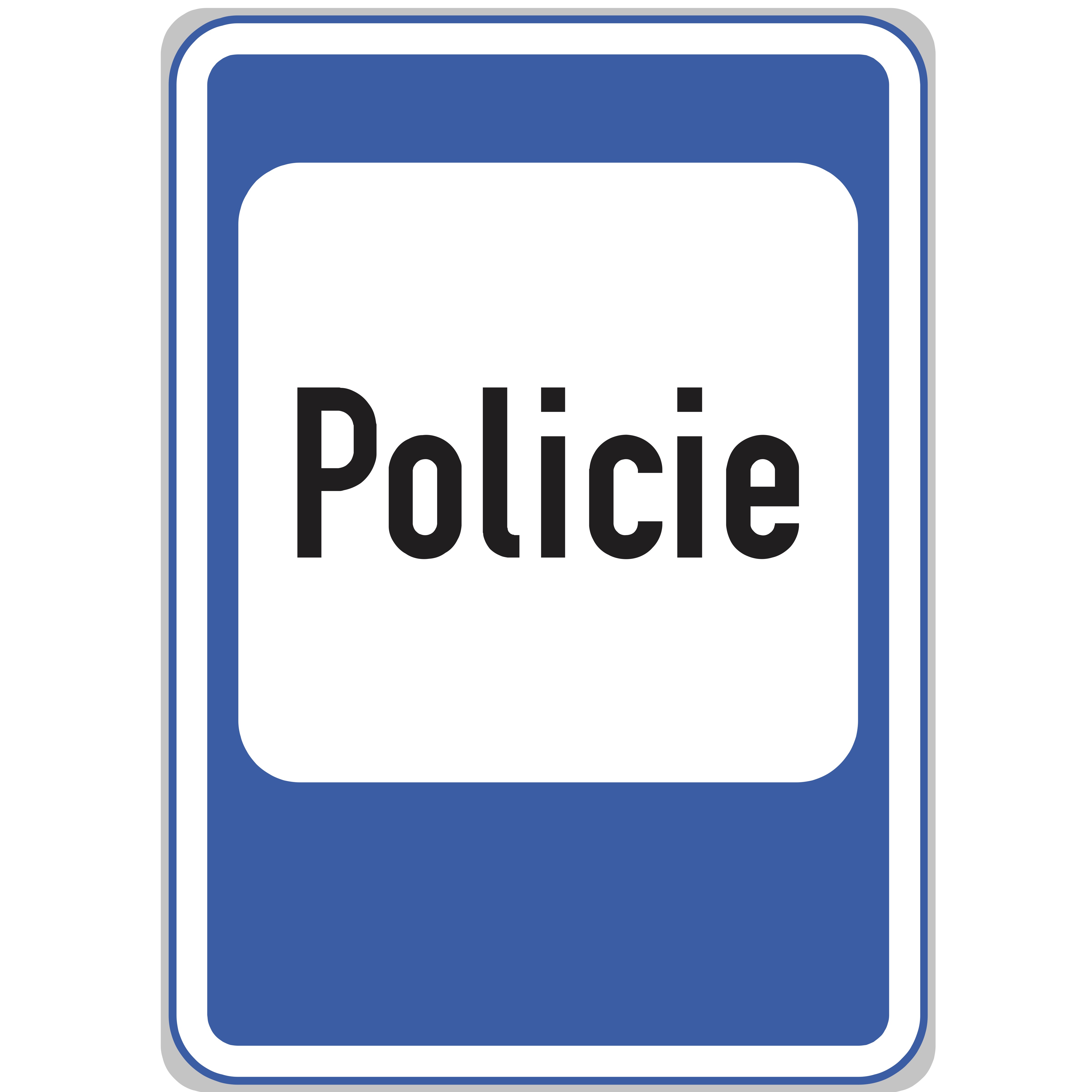 Dopravní značka IJ1 Policie