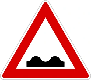 Dopravní značka A7a Nerovnost vozovky 