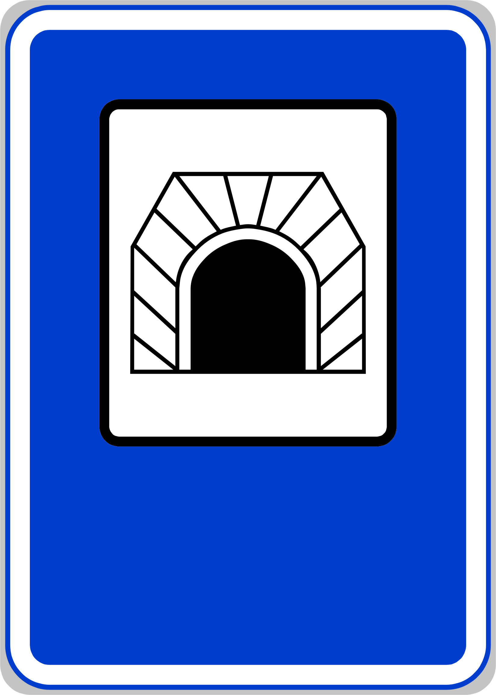 Dopravní značka IZ3a Tunel