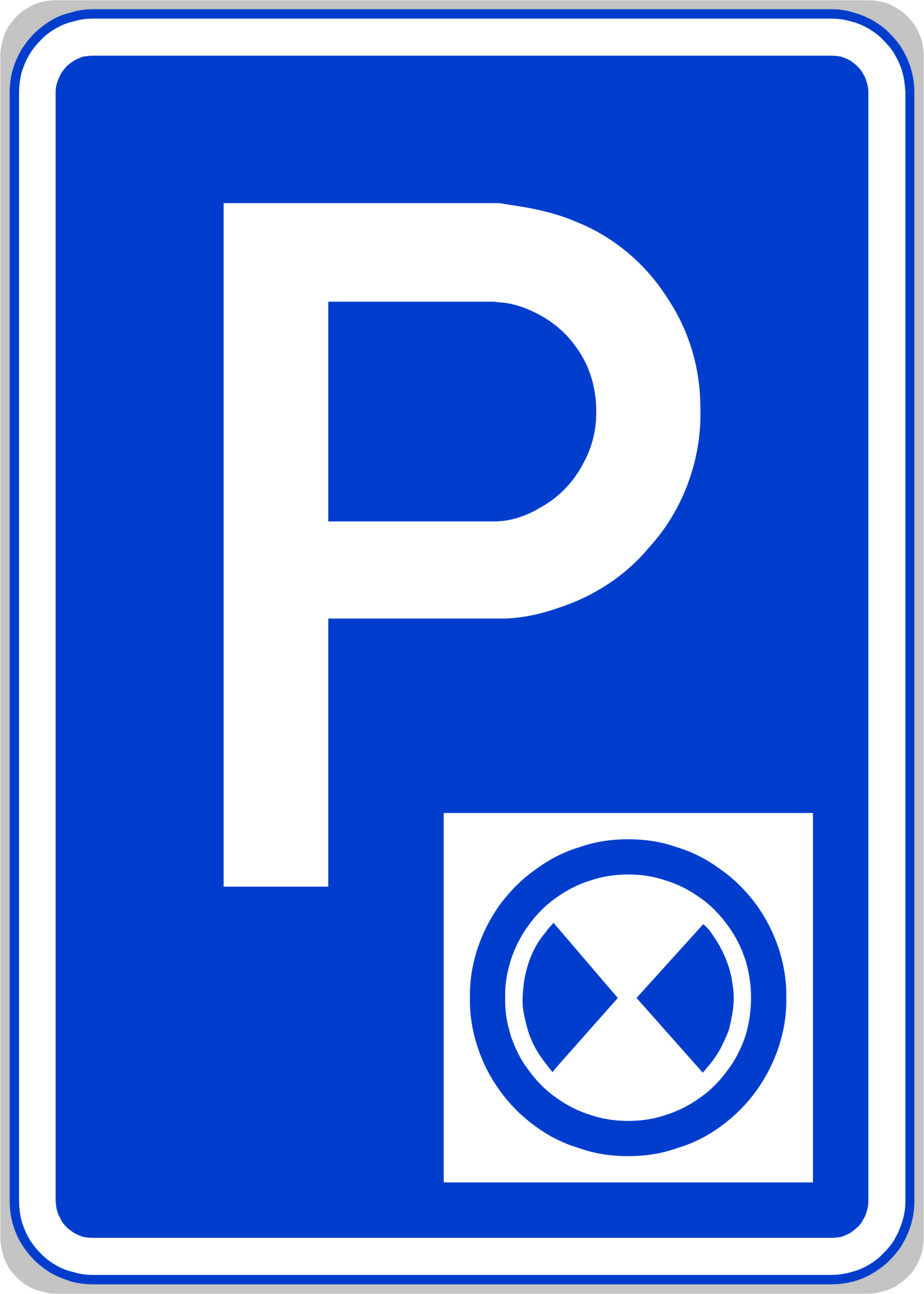 Dopravní značka IP13b Parkoviště s parkovacím kotoučem