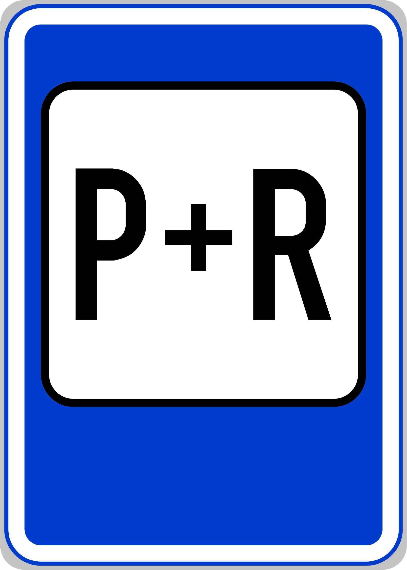 Dopravní značka 13d Parkoviště P + R