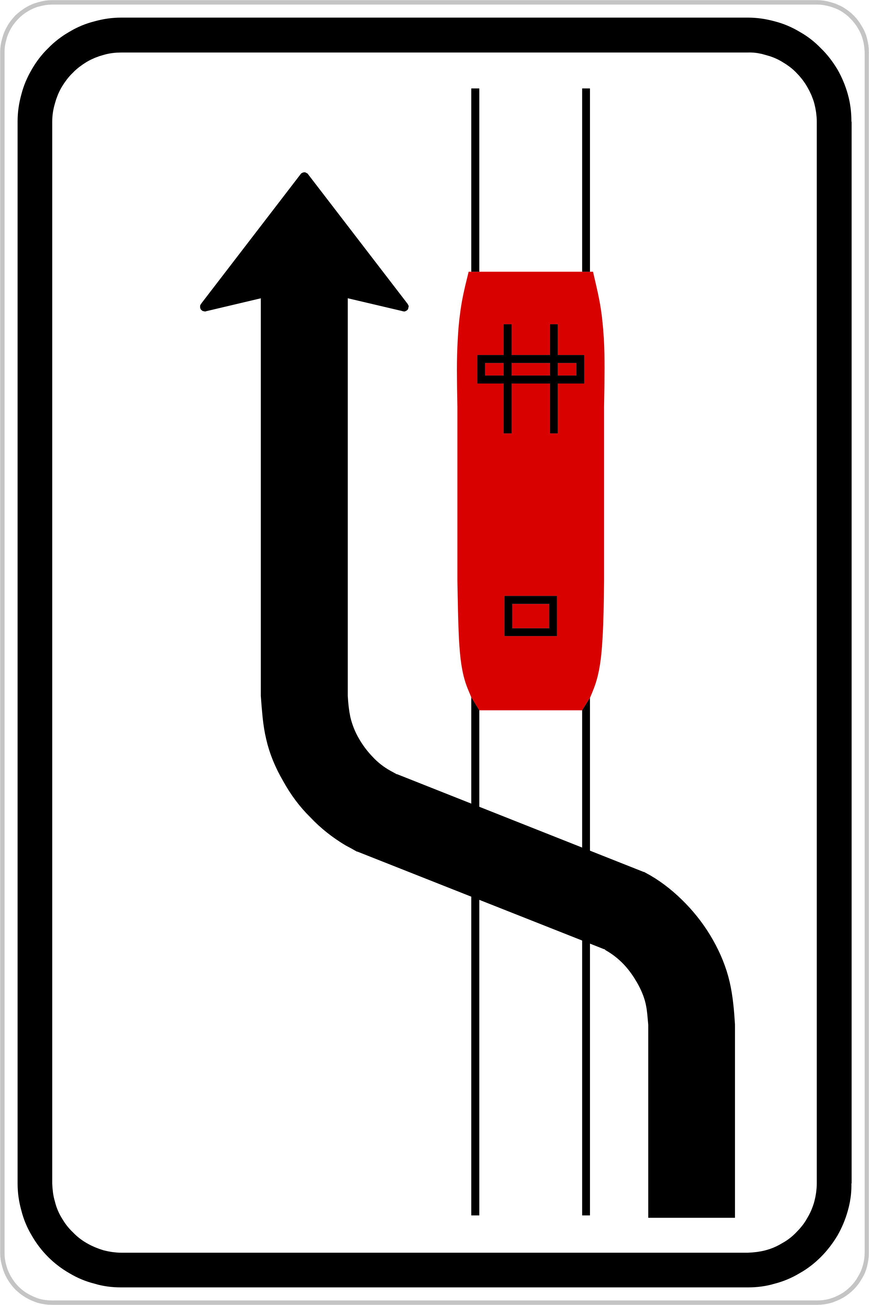 Dopravní značka IP23b Objíždění tramvaje (jízda podél tramvaje vlevo)