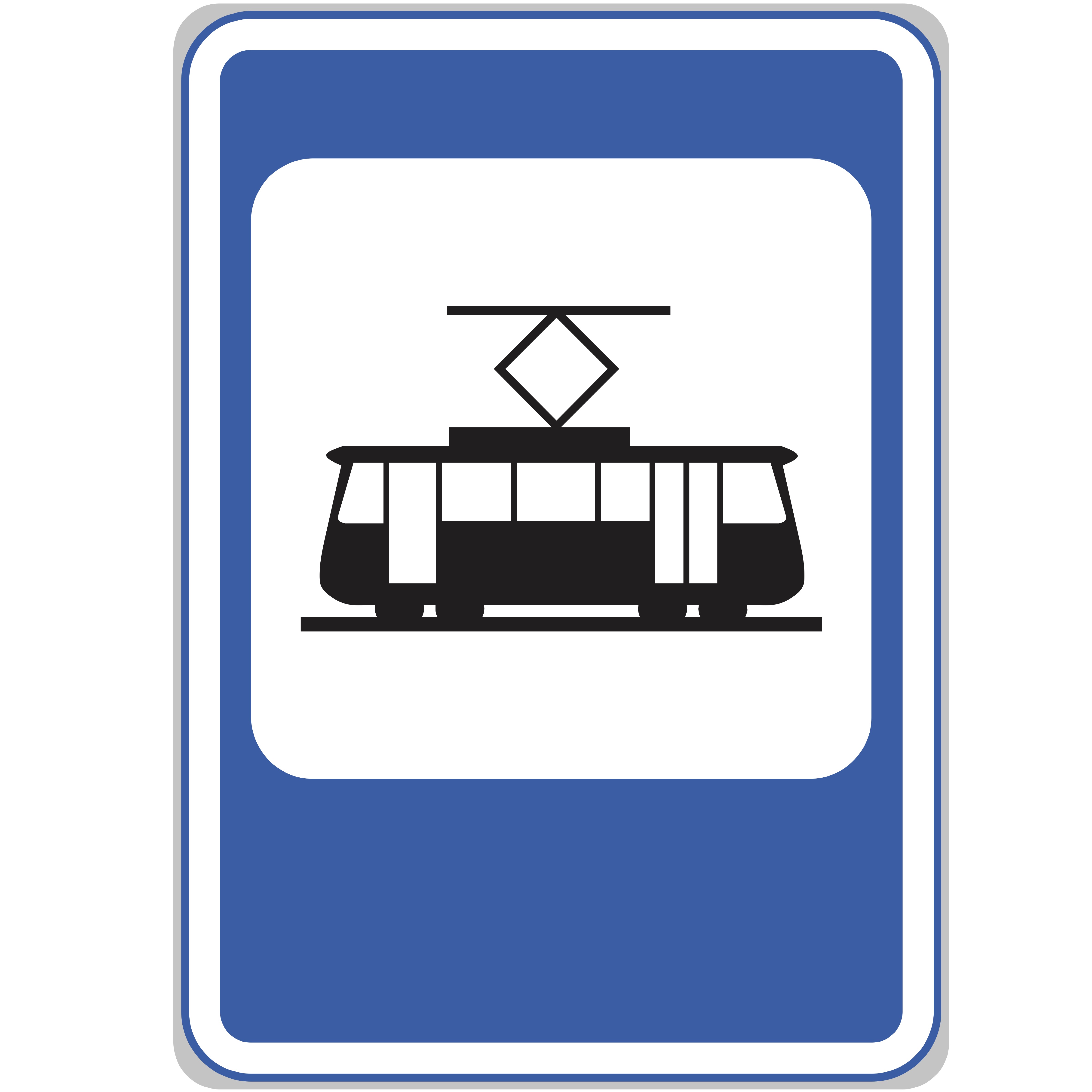 Dopravní značka IJ4d Zastávka tramvaje