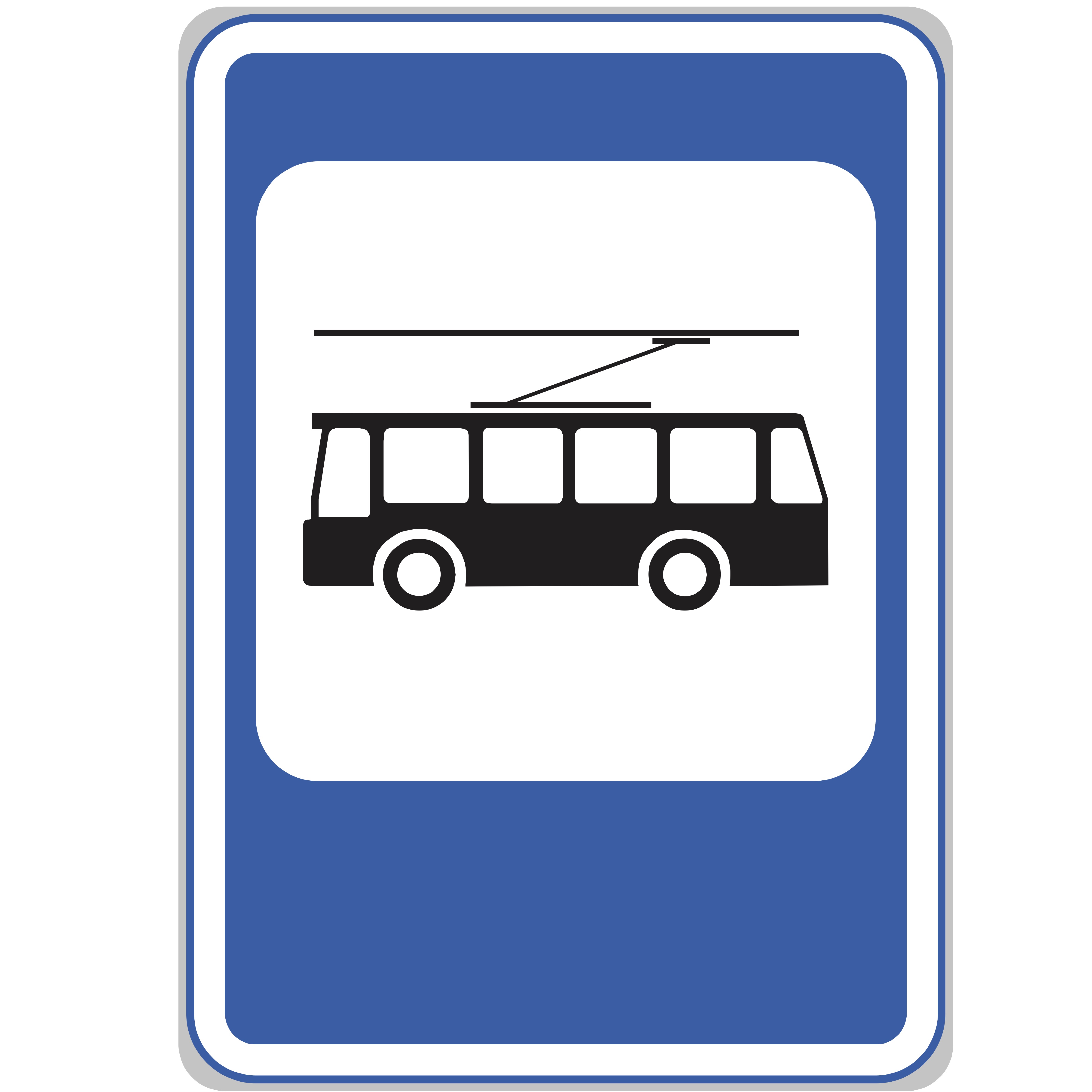 Dopravní značka IJ4e Zastávka trolejbusu