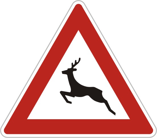 Dopravní značka A14 Zvěř