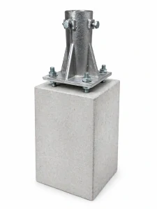 Patka betonová s kotevními šrouby a aret. patkou