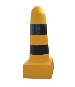 Betonový kužel zahrazovací žlutočerný