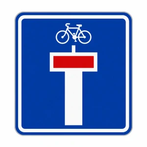 Dopravní značka IP10a Slepá pozemní komunikace mimo cyklistů